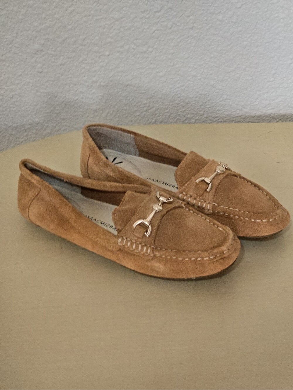 Isaac Mizrahi Live! Brown Suede Moccasin - Loafers - Slip On Shoes - Size 6